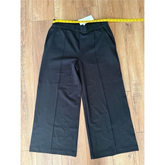 NWT Masai Copenhagen Womens Pintuck Piana Pleat Pull-On Crop Pants Black Sz XL - Picture 4 of 12